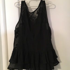 GUESS Black Sheet Tank. ONLY WORN ONCE